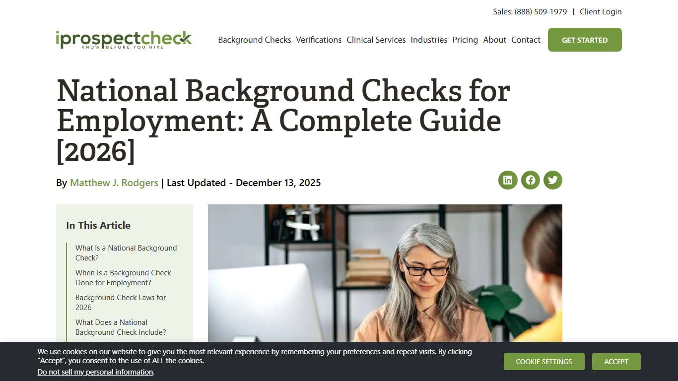 National Background Checks for Employment: A Complete Guide [2026] - iprospectcheck
